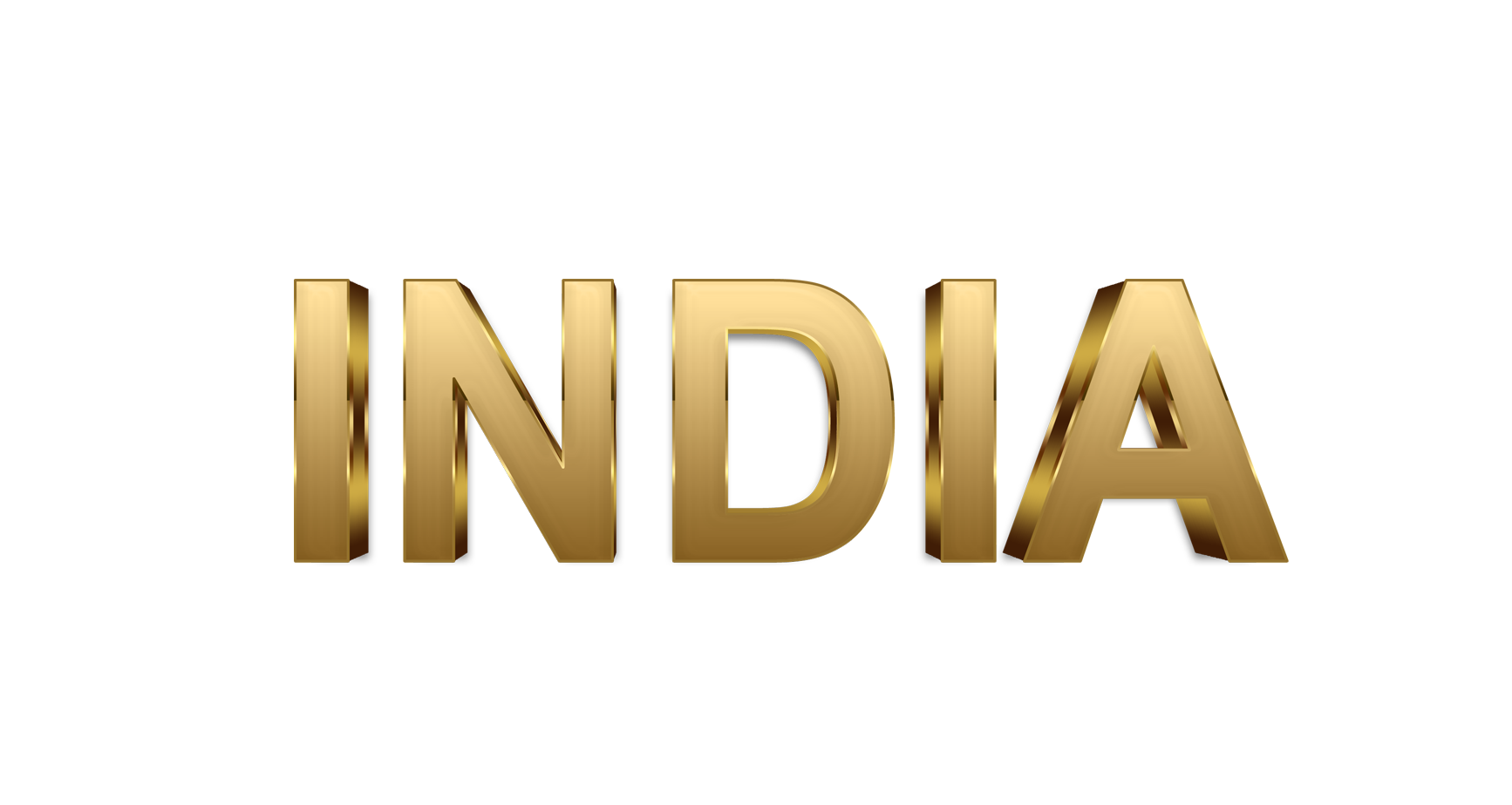 India word png, India png, word India gold text typography PNG images India png transparent background
